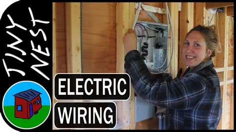 tiny house in an electrical enclosure|tiny house electrical installation.